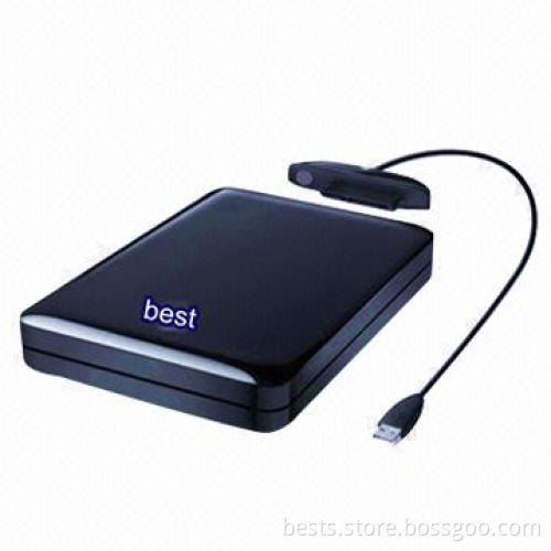 Black External Hard Drive with 250/320/500/640GB and 1T Capacities, Quality-controlled